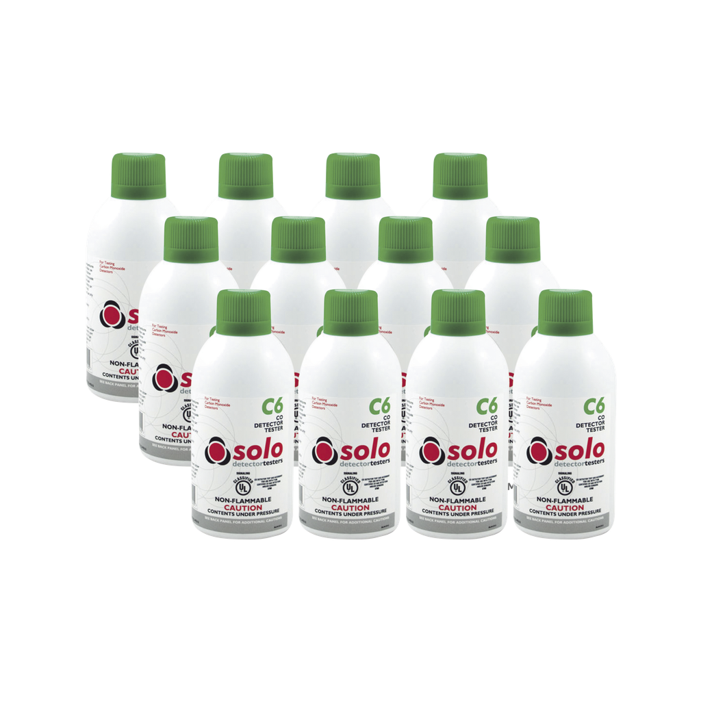 Paquete De 12 Latas De Gas Genuino De Monóxido De Carbono (CO) De Uso Manual o En Dispensadores SOLO-330/SOLO-332