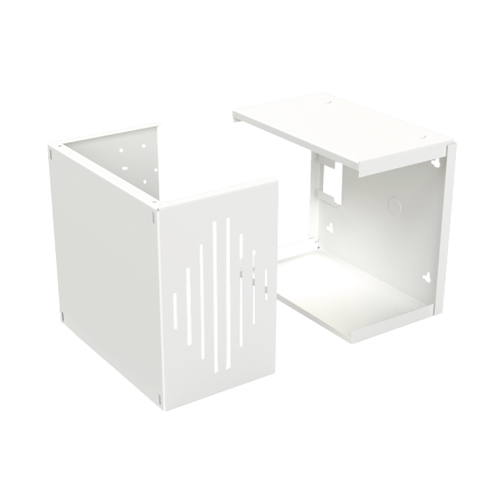 Gabinete para Resguardo de Sirena de 30 W (SF581A o SF581L No incluida), Preparación para Tamper (No incluido).