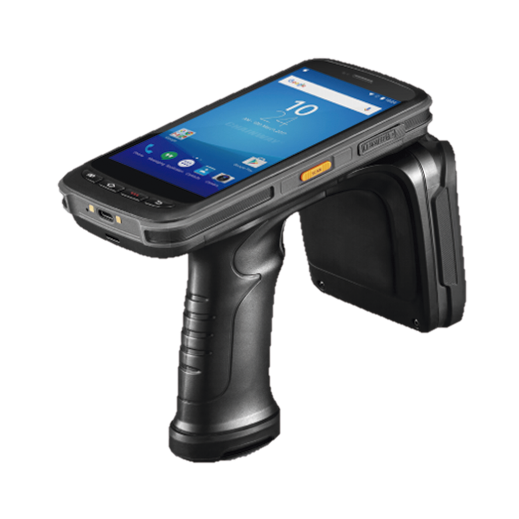 [NX9762] LECTOR RFID PORTATIL CON LECTURA DE LARGA DISTANCIA, IP65 UHF. CONTIENE BASE DE CARGA