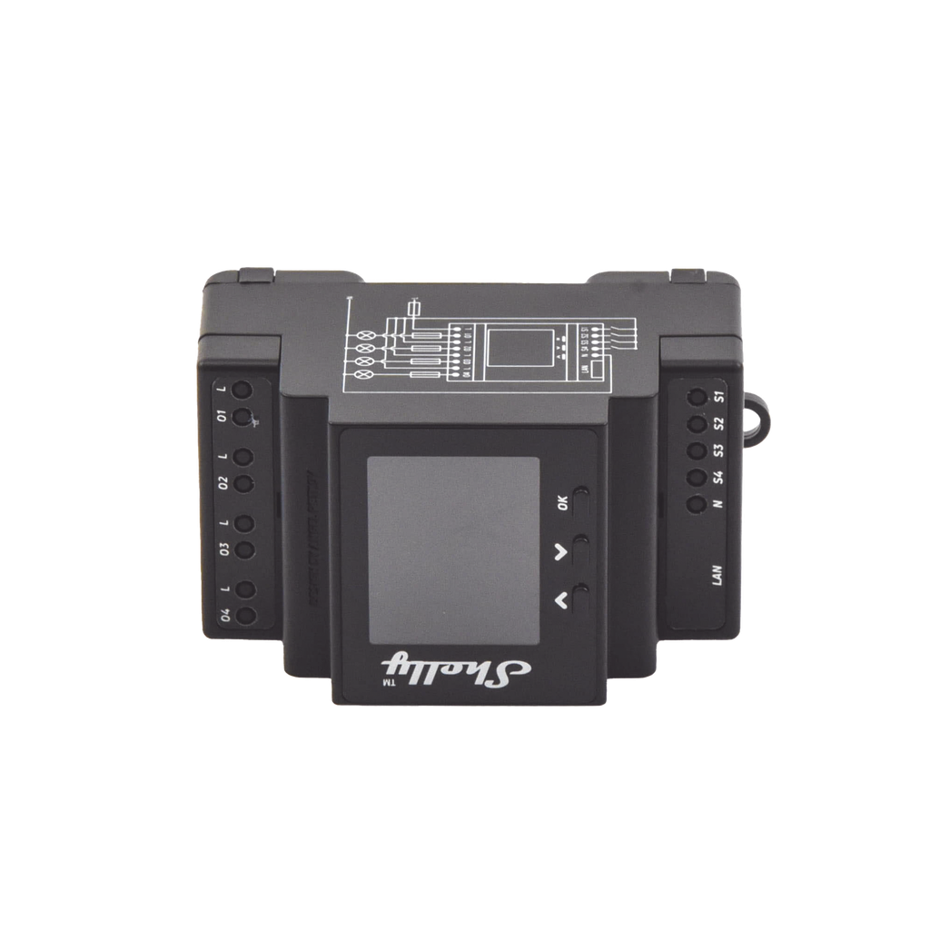 [SHELLYPRO4PM] Relevador 40A inalámbrico WIFI y Ethernet / 4 canales inteligentes / 10A por canal, 110-230 V /montaje riel DIN