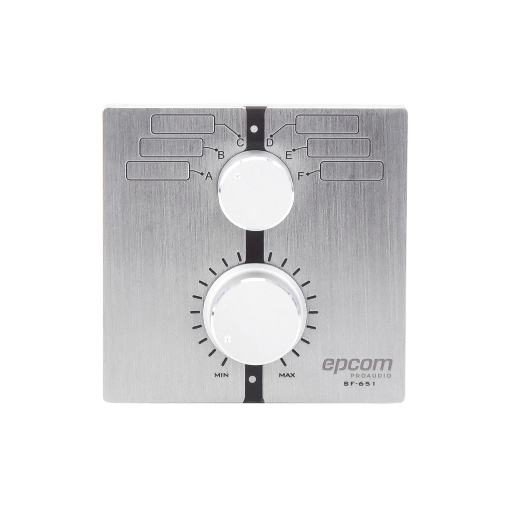 [SF-651] SF-651 Control de  Volumen Remoto con Selector de Canales | Compatible con Amplificador SF2240UC - SF4240UC