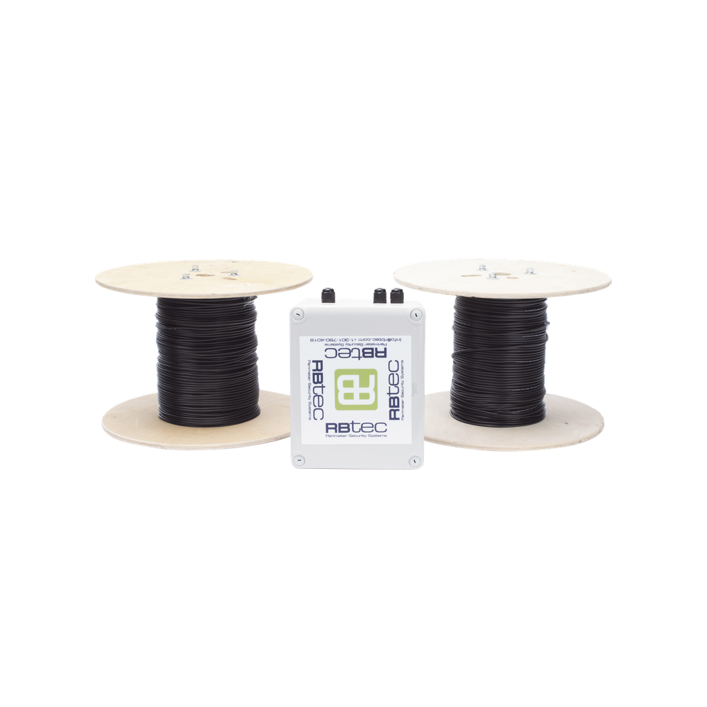 MICALERT Cable Sensor para Paredes, barandales, rejas rigidas / 2 zonas de 152 metros / 304 Metros de protección total/Tarjeta LPU400/Calibración via software