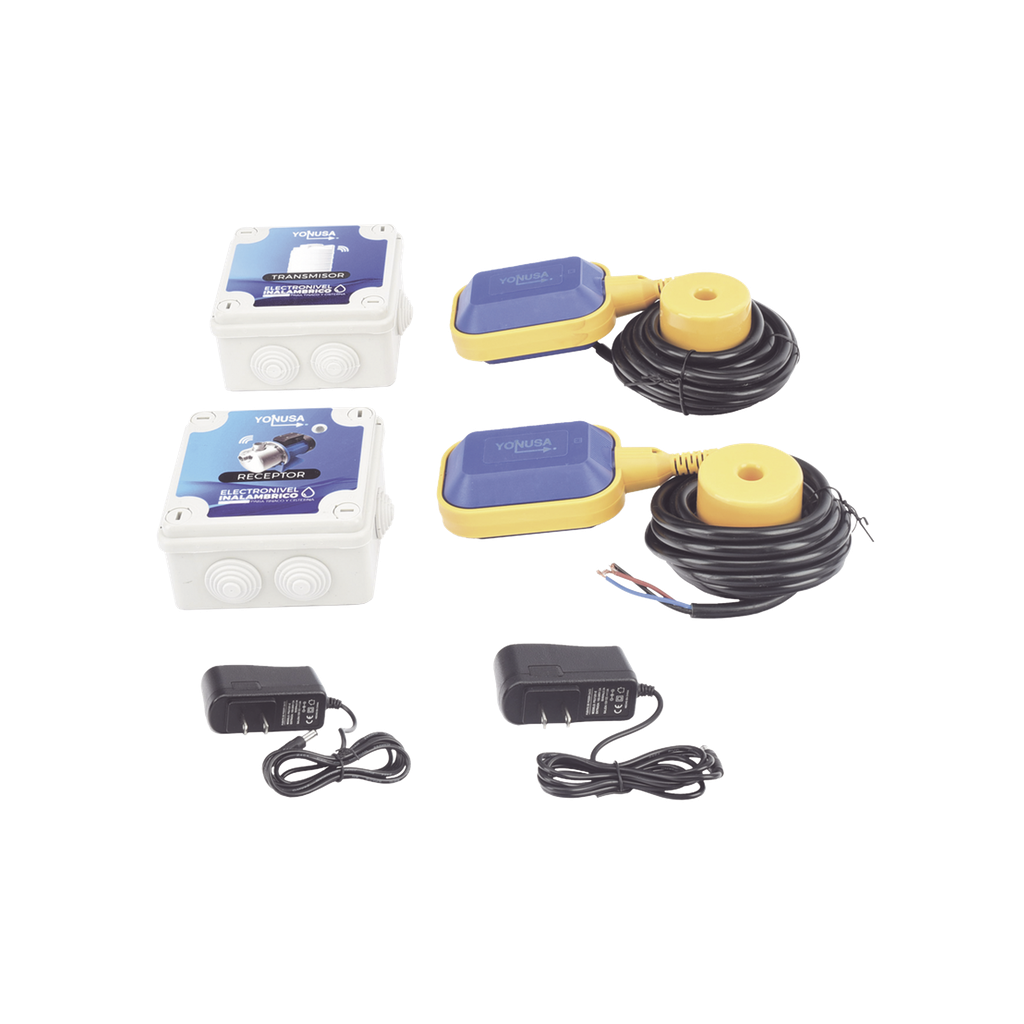 KIT Transmisor / Receptor Electronivel / 1 KM Linea de Vista / Para tinaco y cisterna