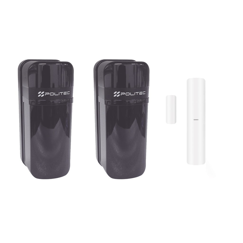 [ALESWS-HK] Detector Fotoeléctrico (A baterías) / 0 Falsas Alarmas / Alcance de 60m de Exterior y  350m en interior / Fácil Alineación / Compatible con panel AXPRO/ Incluye DS-PDMC-EG2-WB(B)