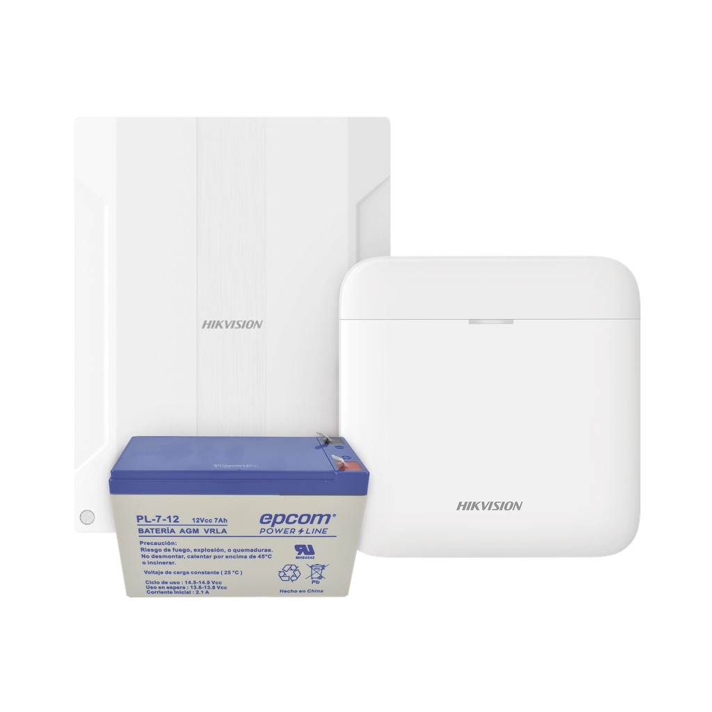 [DSPWA48KS/EXP] DSPWA48KS/EXP (AXPRO) KIT  de alarma AX PRO conversión de zonas cableadas a inalámbricas / Incluye: 1 Hub IP, Wifi y 3G/4G con Batería de respaldo/ 1 Expansor de 16 zonas cableadas / 1 Batería de respaldo 12Vcc a 7 Amp/ Compatible con Hik-Co