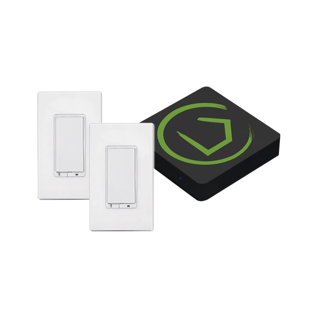 [HC7K2] KIT HUB Controlador inteligente para dispositivos Zwave, Zigbee, Shelly, Lutron, incluye 1 HUB / 2 Atenuadores inteligentes On/Off Zwave