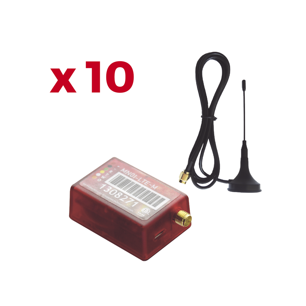 [KIT10MN01] KIt de 10 Comunicadores de Alarma MN01LTEM con Antena 4GLTEM and 5G / Incluyen 2 Años de Cobertura / Aplicación Gratuita / Cero Configuración / Compatible Honeywell/DSC/CROW/PIMA