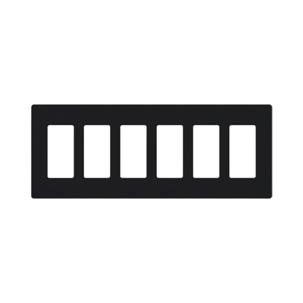 Placa 6 espacios pata dimmer o apagadores Lutron