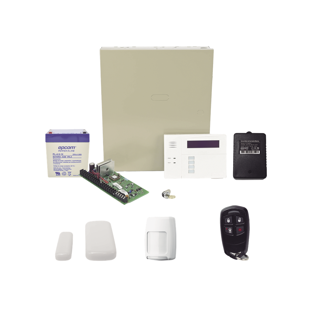 [VISTA48RFMINI/6160RF] Kit inalámbrico de panel VISTA48 con teclado 6160RF receptor inalámbrico, 2 contactos magneticos, 1 PIR 5800PIR, 1 Control Remoto 58344, Batería y Transformador
