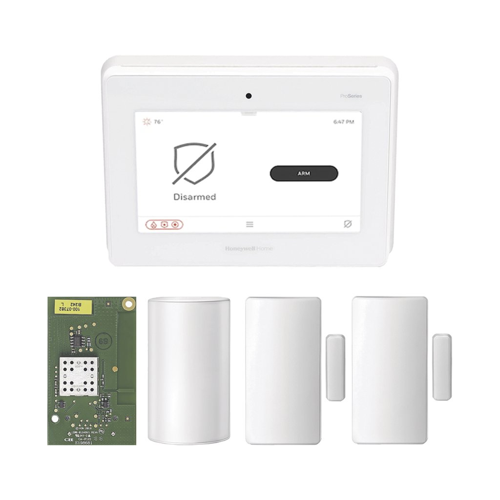 Kit de Panel de Alarma PROA7M con Sensor de Movimiento y 2 Contactos Magnéticos