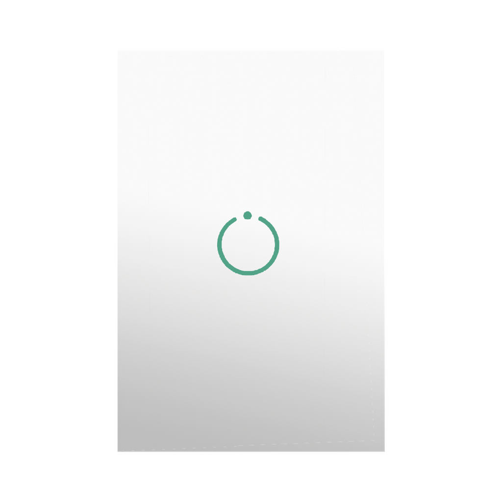[MHS511] (ZWAVE) Interruptor On/Off panel táctil touch inalámbrico Zwave Plus 1 boton. Compatible con Hubitat HC8, Álula  M2M, otro