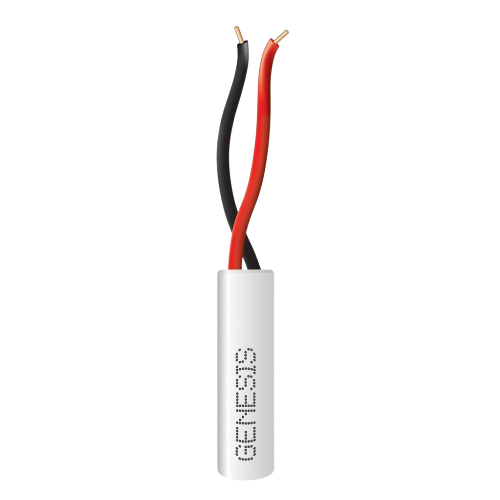 [2101-1101/1000] Bobina de 305 Metros / Alambre de Cobre 2 x 22 AWG / Tipo Alarmas CMR-CL3R / Riser / Color Blanco / Para Aplicaciones de Alarmas de Intrusión / Automatización