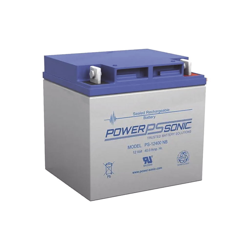 [PS-12400-T6] Batería 12V, 40AH, Para Respaldo, Tecnologías AGM/VRLA, 5 Años Vida Útil, Terminales T6, Reconocida UL