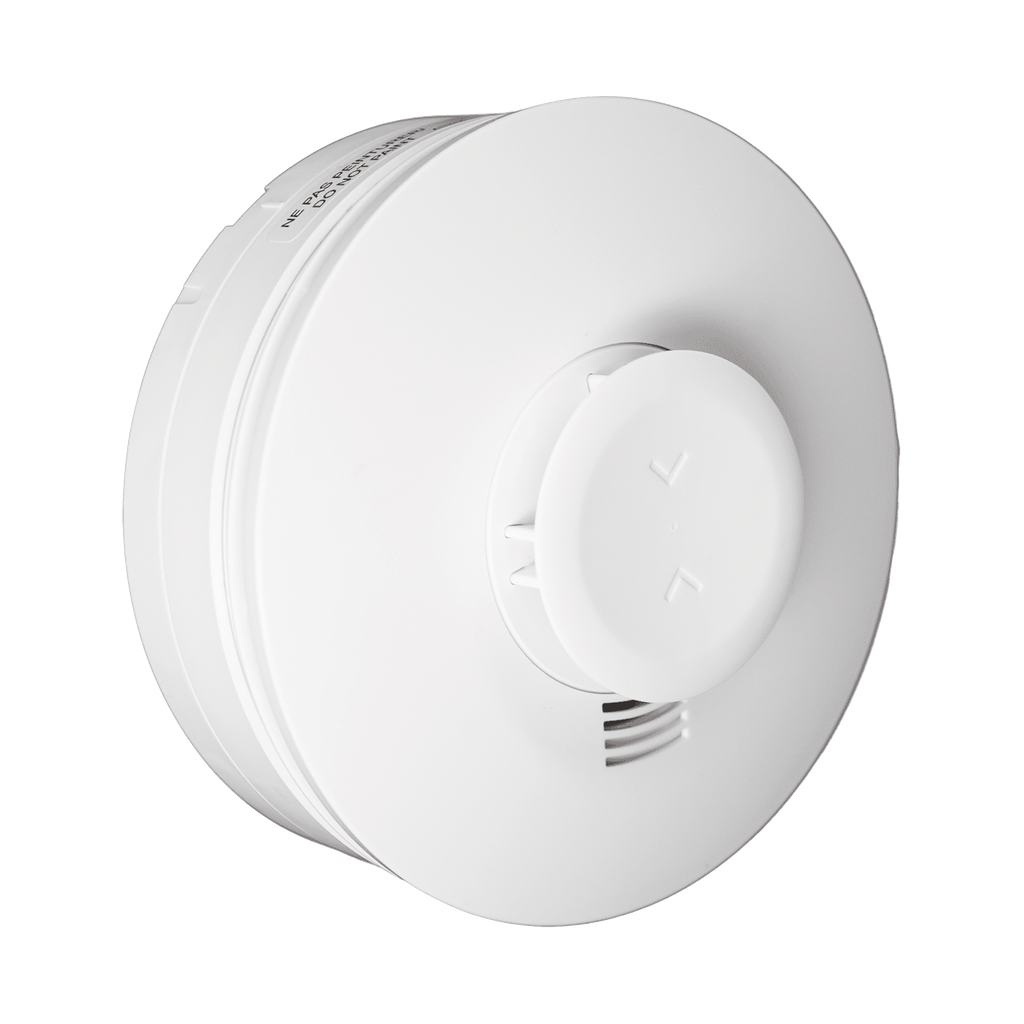 5800SMOKEV Detector Inalámbrico de Humo y Calor 5800SMOKEV / 3V Litio / Detección Fotoelectrica Multicriterio / Temperatura Fija 135°F / Alerta Baja Temperatura 41°F / RF 345 MHz / Sonido 85 dBA / Compatible con Sistemas Resideo
