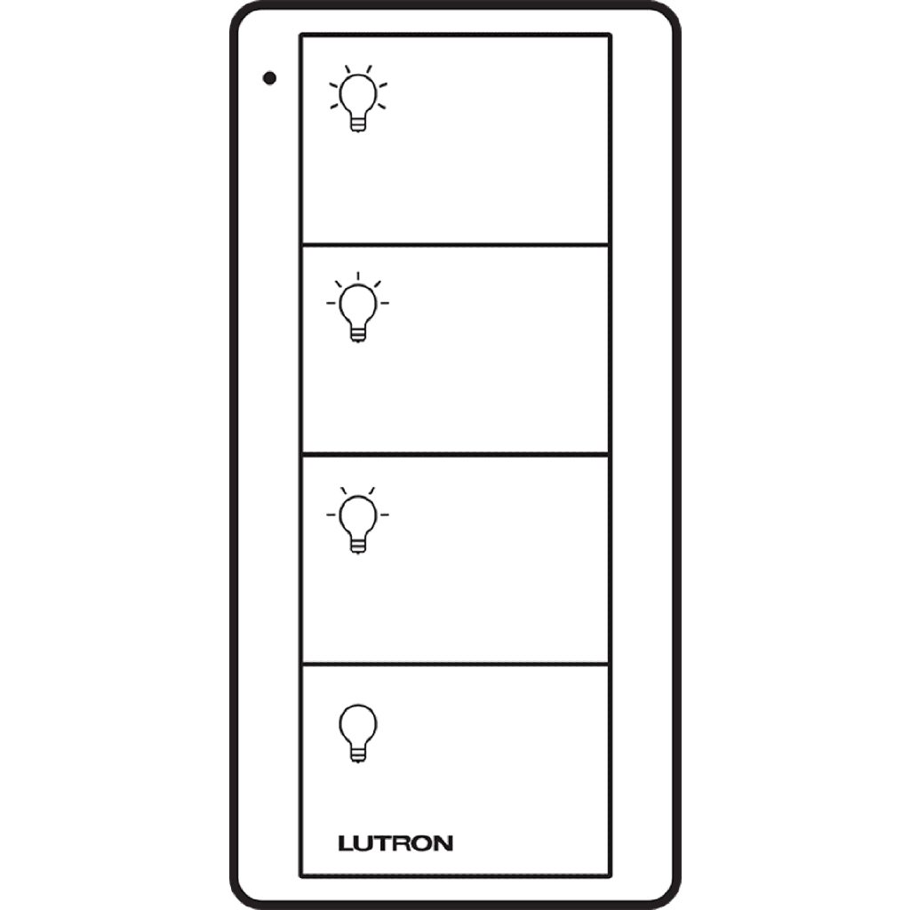 Control PICO 4 botones, 2 grupos, complemente con un atenuador o switch on/off