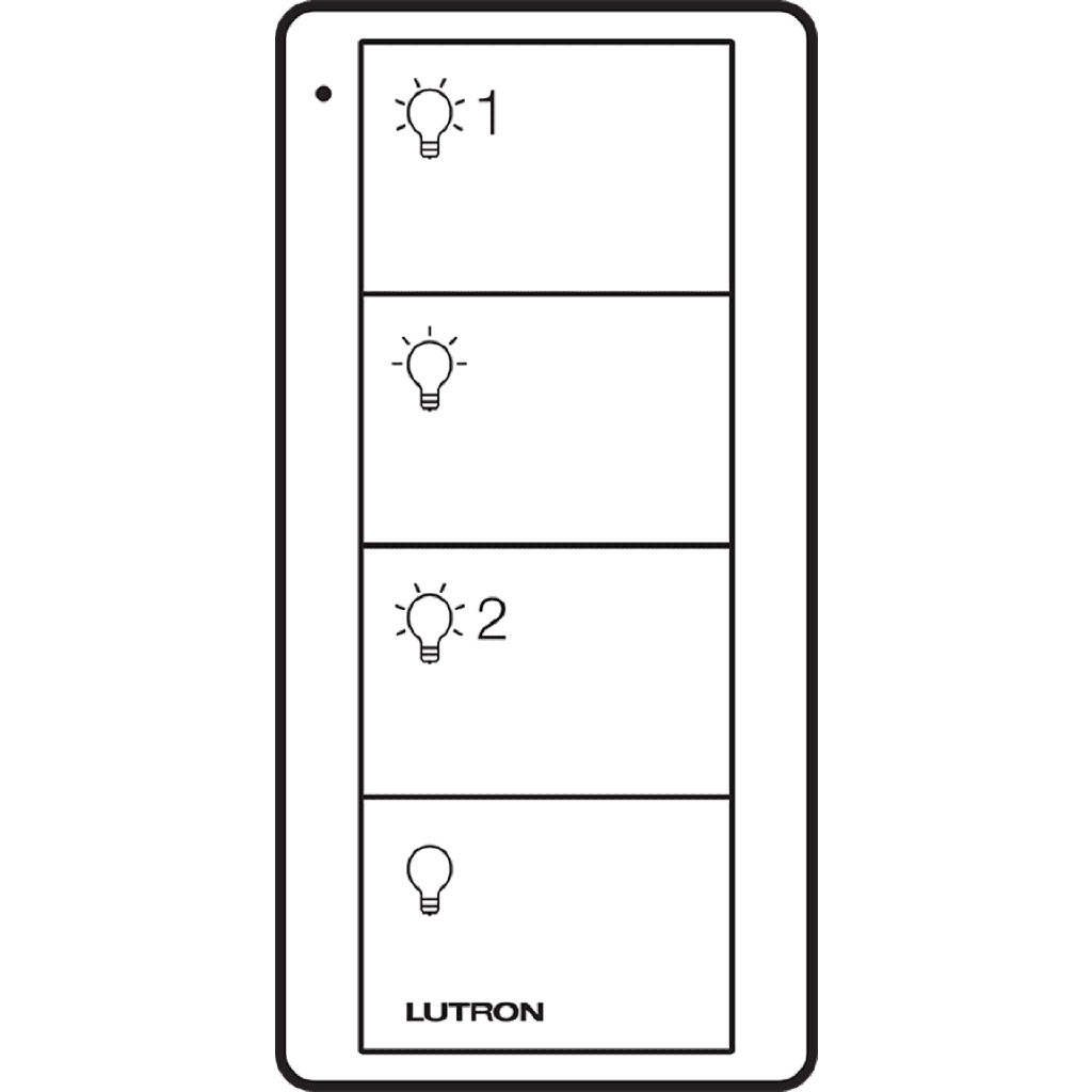 Control PICO 4 botones, 2 grupos, complemente con un atenuador o switch on/off