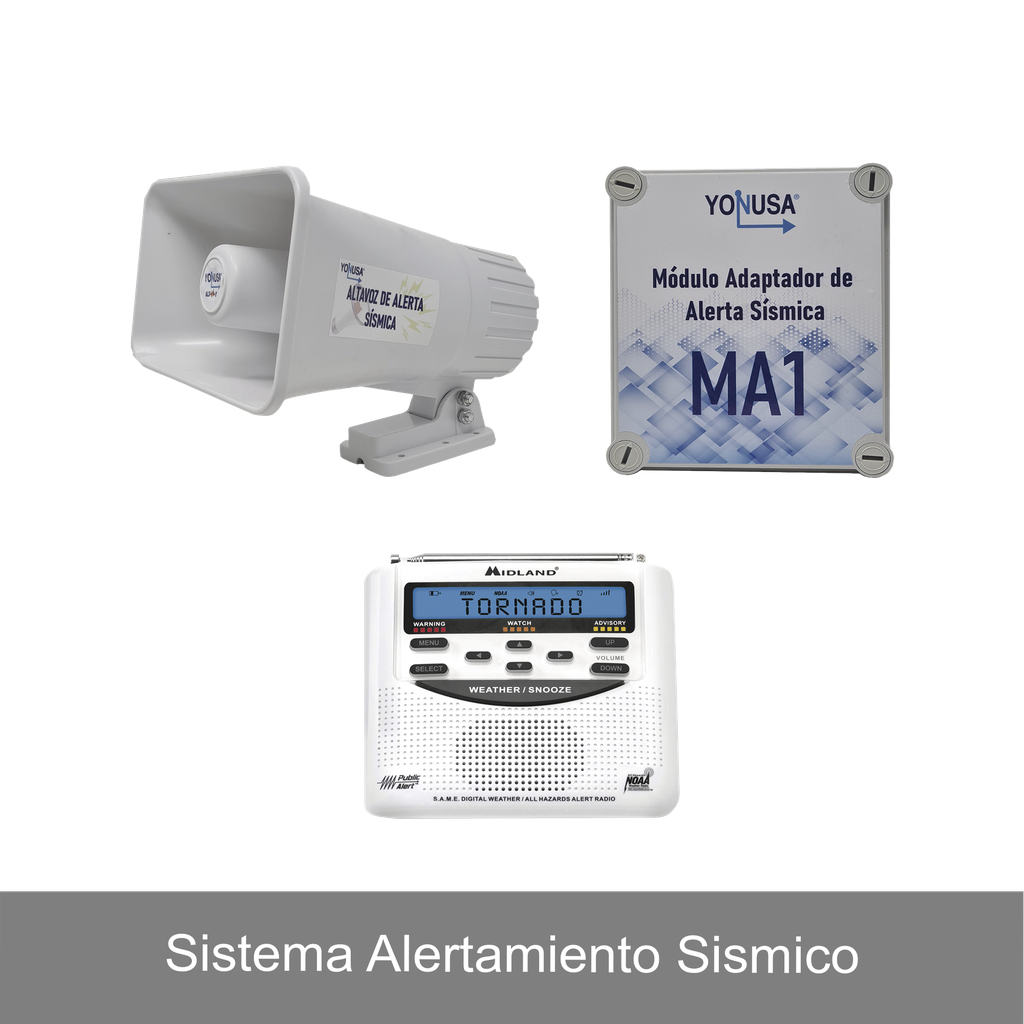 [YKIT-SISMICO] KIT de Alertamiento SISMICO con Audio Oficial SASMEX