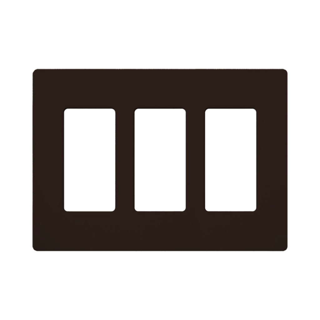 Placa de pared 2 espacio, para atenuador (dimmer), switch ó control remoto PICO inalámbrico.