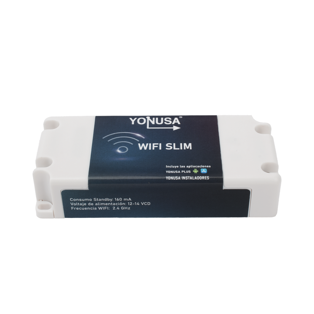 [TARJET-WIFI-SLIM] Modulo WIFI SLIM para uso en Energizadores YONUSA / Aplicación sin costo / Botón de Pánico