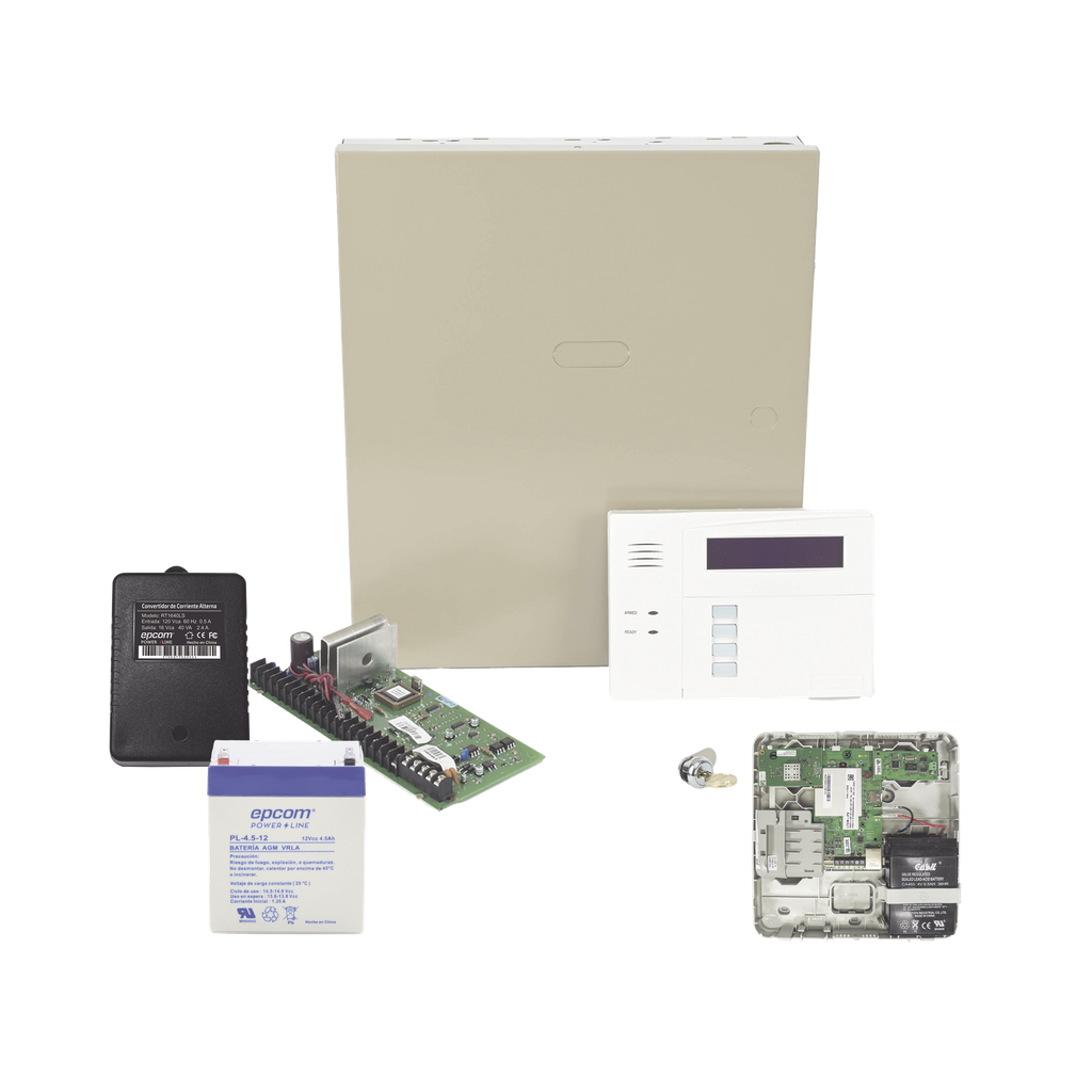 Panel de Alarma VISTA48 con Comunicador LTEMPA, Batería y Transformador