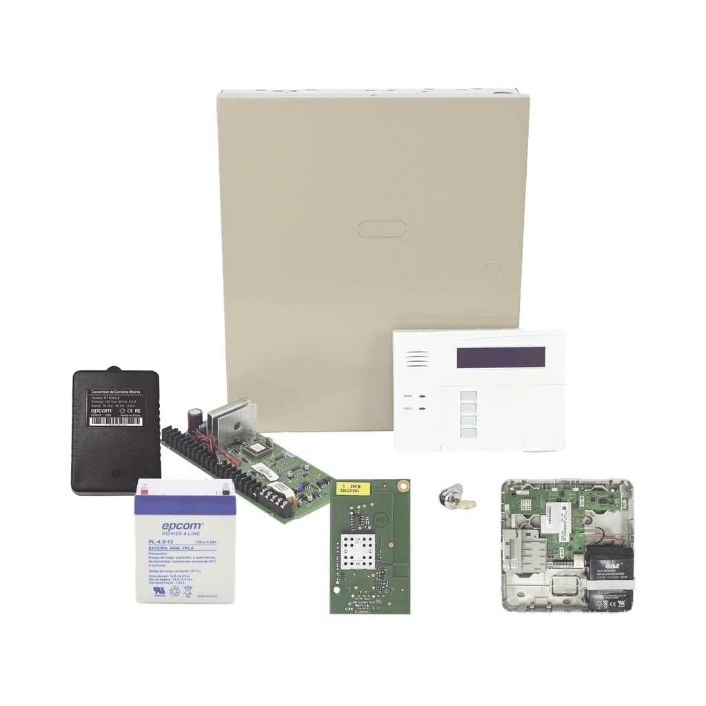 Panel de Alarma VISTA48LA con Comunicador Dual LTEMPA, tarjeta WiFi, Batería y Transformador