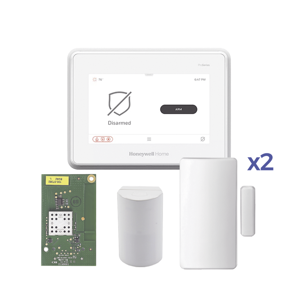Sistema de Alarma con Pantalla Touch de 7 Compatible con sensores Inalambricos DSC, Bosh, 2GIG,ITI y Serie 5800 agregando el modulo PROTAKEOVER