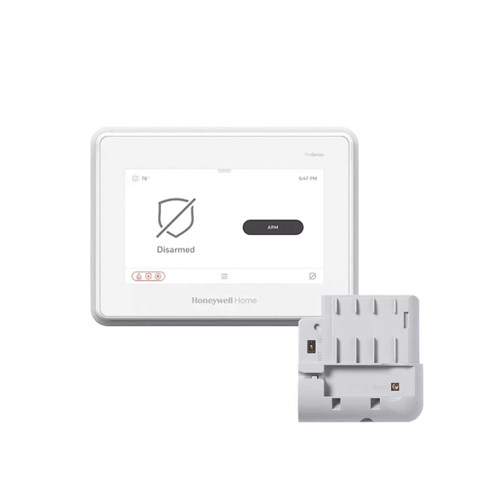 Sistema de Alarma con Pantalla Touch de 7 Compatible con sensores Inalambricos DSC, Bosh, 2GIG,ITI y Serie 5800 agregando el modulo PROTAKEOVER