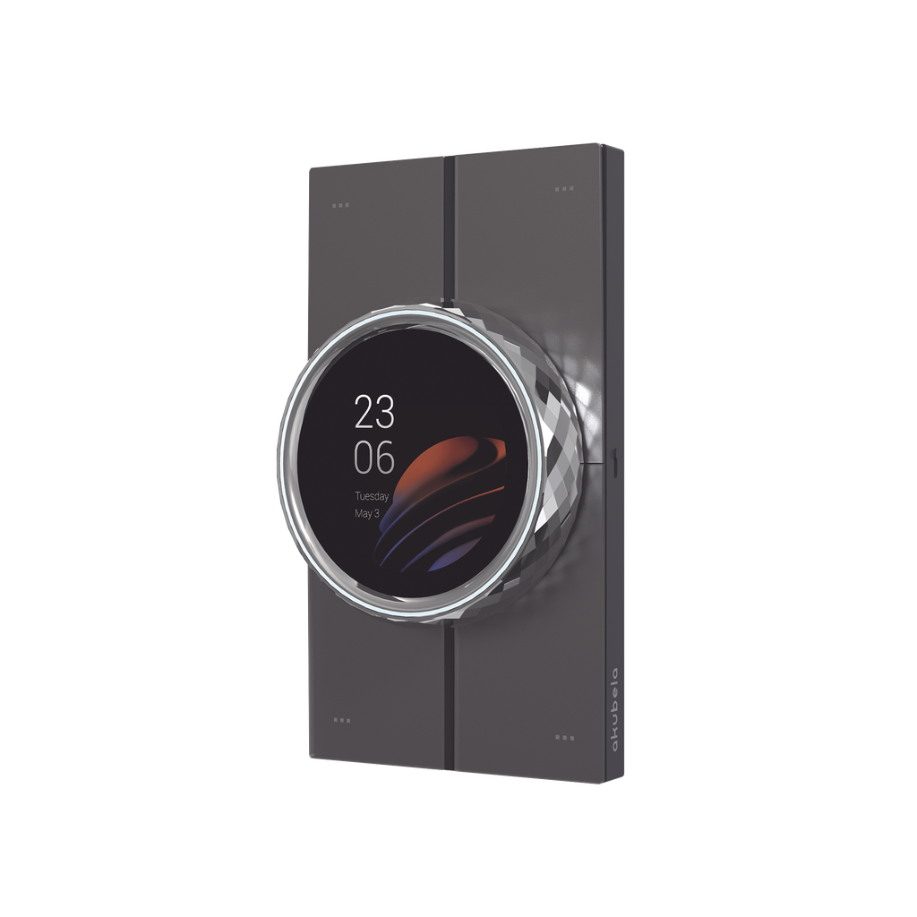 [RT61D1US] Mini pantalla táctil Hub controlador integrable con sistemas de automatización compatible con múltiples marcas, una entrada de iluminación, 4 botones para escenas. Conexión Wifi