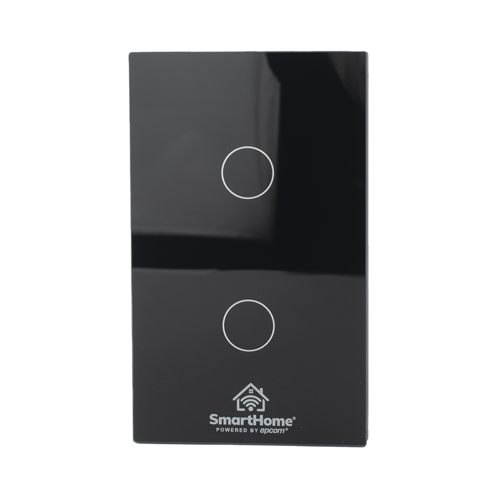 [SHS212Z] (ZigBee) Apagador switch inalámbrico ZigBee, control de 2 regresos de carga, 110V