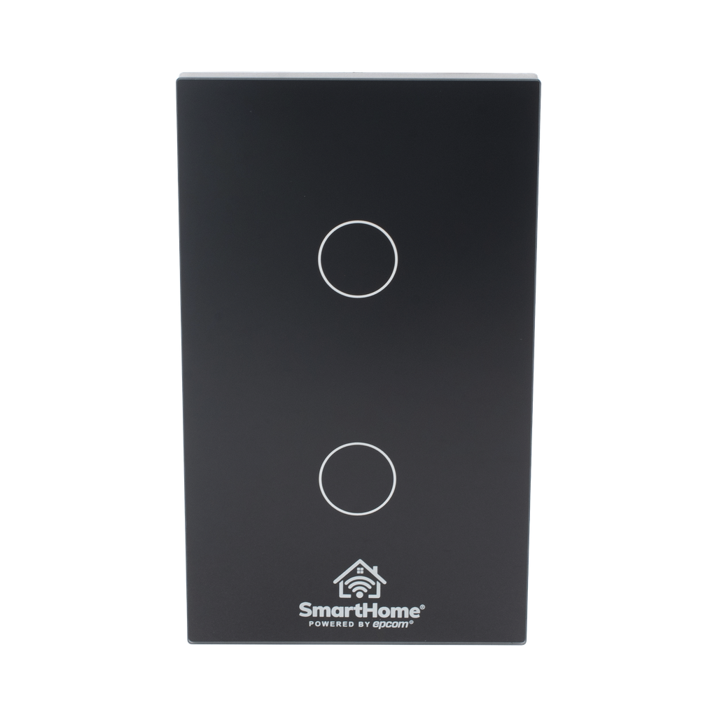 [SHS412W] (Wifi) Apagador switch inalámbrico WIFI, control de 2 regresos de carga, 110V