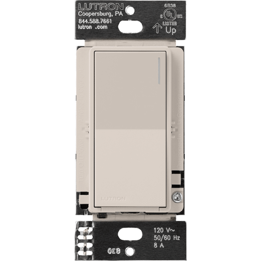 (RadioRA3) Apagador Auxiliar de pared, compañero de apagadores multilocación. Usar en 3 vías o escalera. Taupe