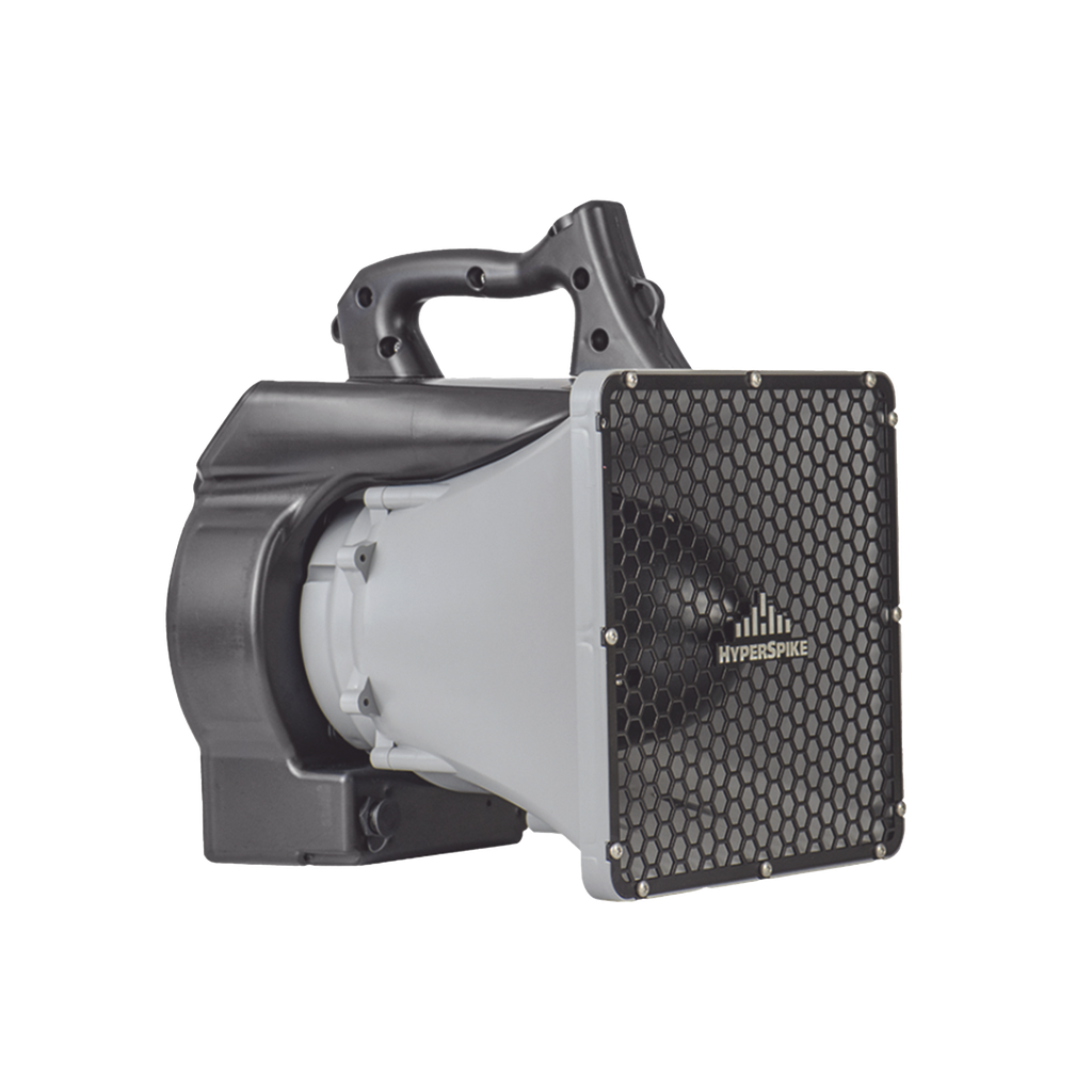 Altavoz Portátil De Alta Fidelidad HyperSpike® Serie HS-10, Con Aislante De Ruido, Color Gris Con Negro