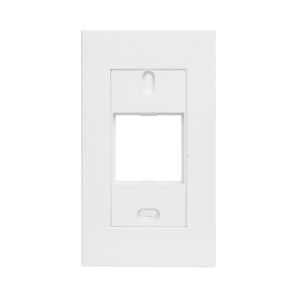 Marco blanco con placa metalica para caja americana