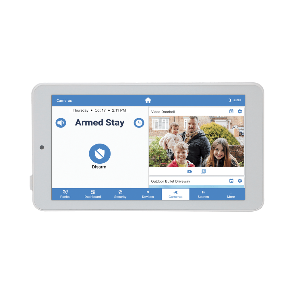 ALULA - Touchpad Slimline para Panel ALULA / Pantalla 7 Android / Control Local de Seguridad / Montaje en Pared y Escritorio / Wi-Fi Cifrada / Batería de Respaldo