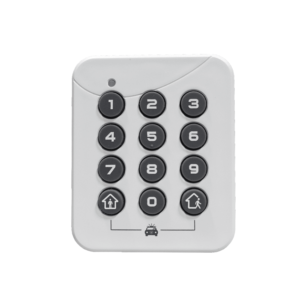 [RE652] ALULA - PINPad Estación de Armado Local / Alimentación por Batería / Instalación Sin Herramientas / Desarmado seguro de 4 a 10 dígitos / Armado de 1 Botón