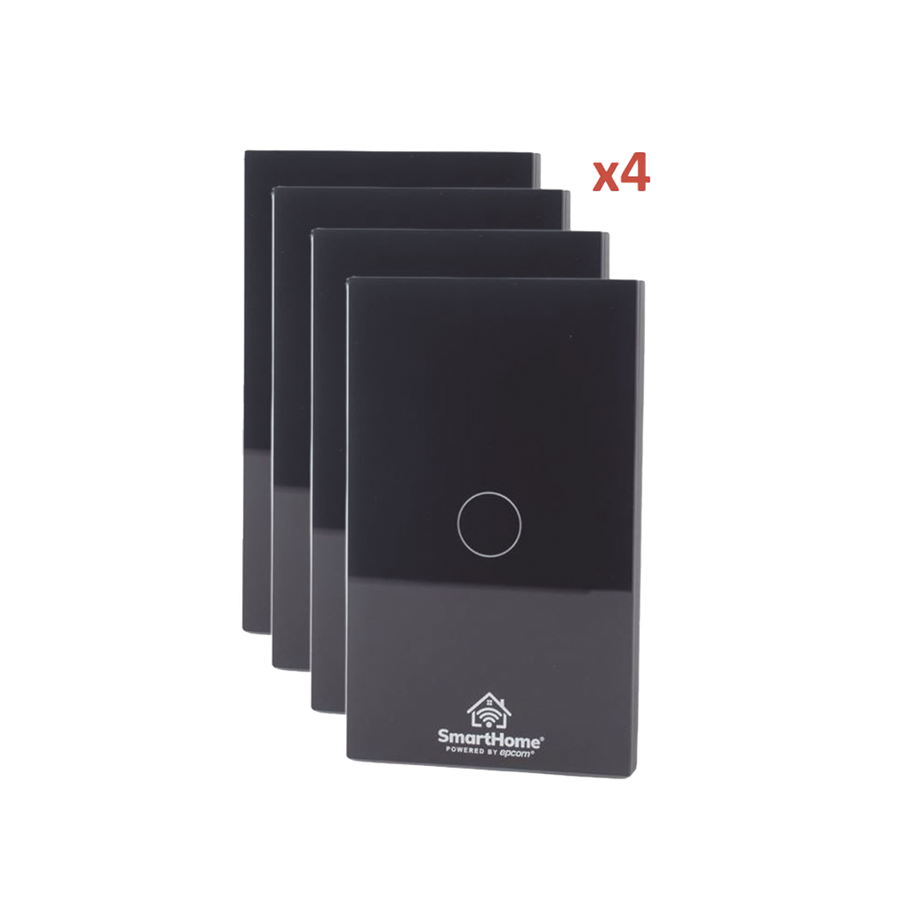 (Wifi) KIT 4 apagadores inteligentes Wifi compatibles con Alexa y GoogleHome