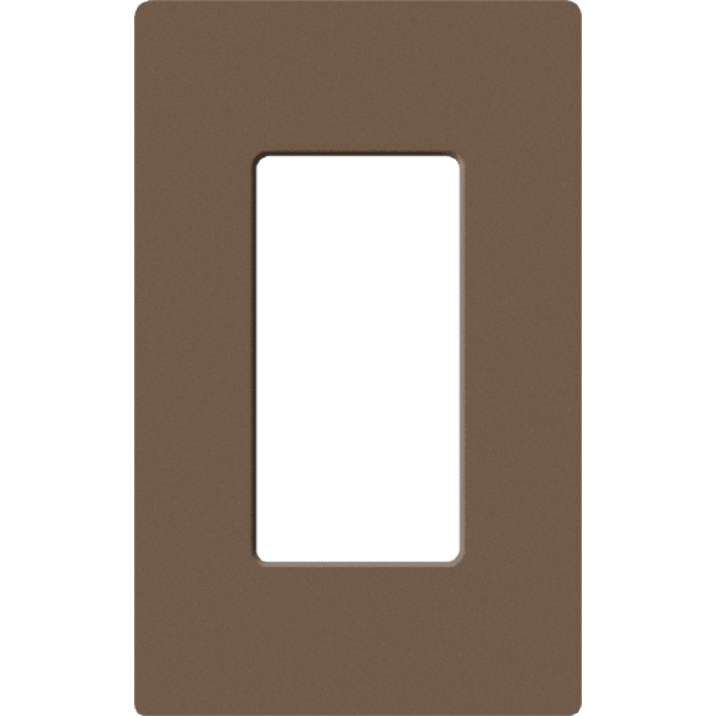 Placa de pared 1 espacio, para atenuador (dimmer), apagador ó control remoto inalámbrico LUTRON.