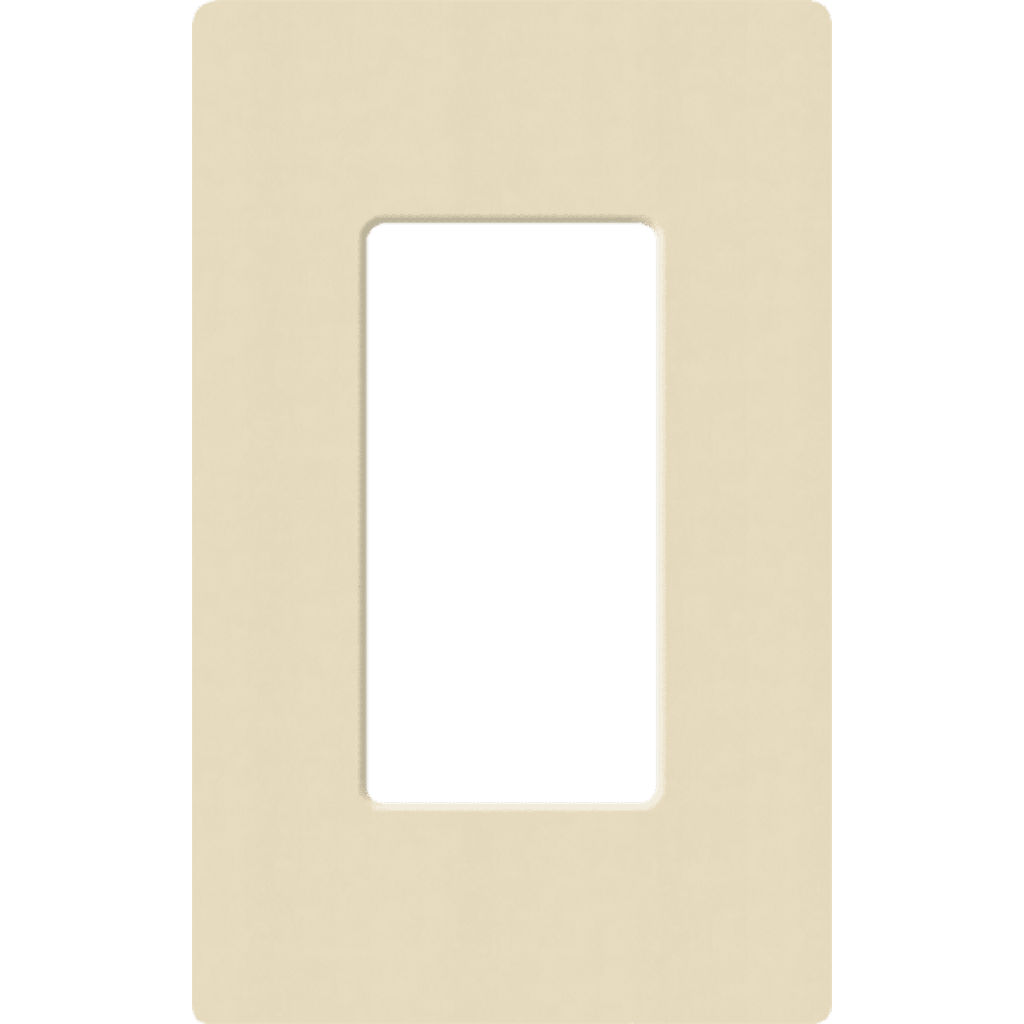 Placa de pared 1 espacio, para atenuador (dimmer), apagador ó control remoto inalámbrico LUTRON.