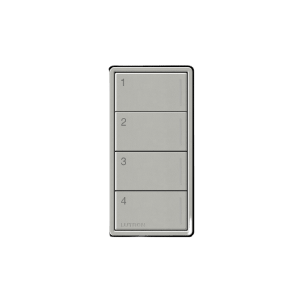 (RadioRa3) Botonera Sunnata Negro 4 escenas para Radio RA3, programe escenas diferentes en cada botón.