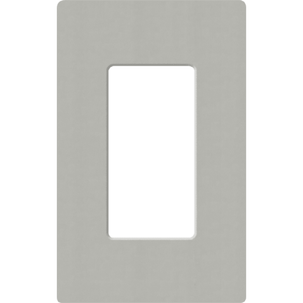 Placa de pared 1 espacio, para atenuador (dimmer), apagador ó control remoto inalámbrico LUTRON.