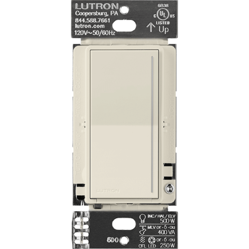 (RadioRa3) )Atenuador (dimmer) Auxiliar de pared, compañero de atenuadores multilocación. Usar en 3 vías o escalera.