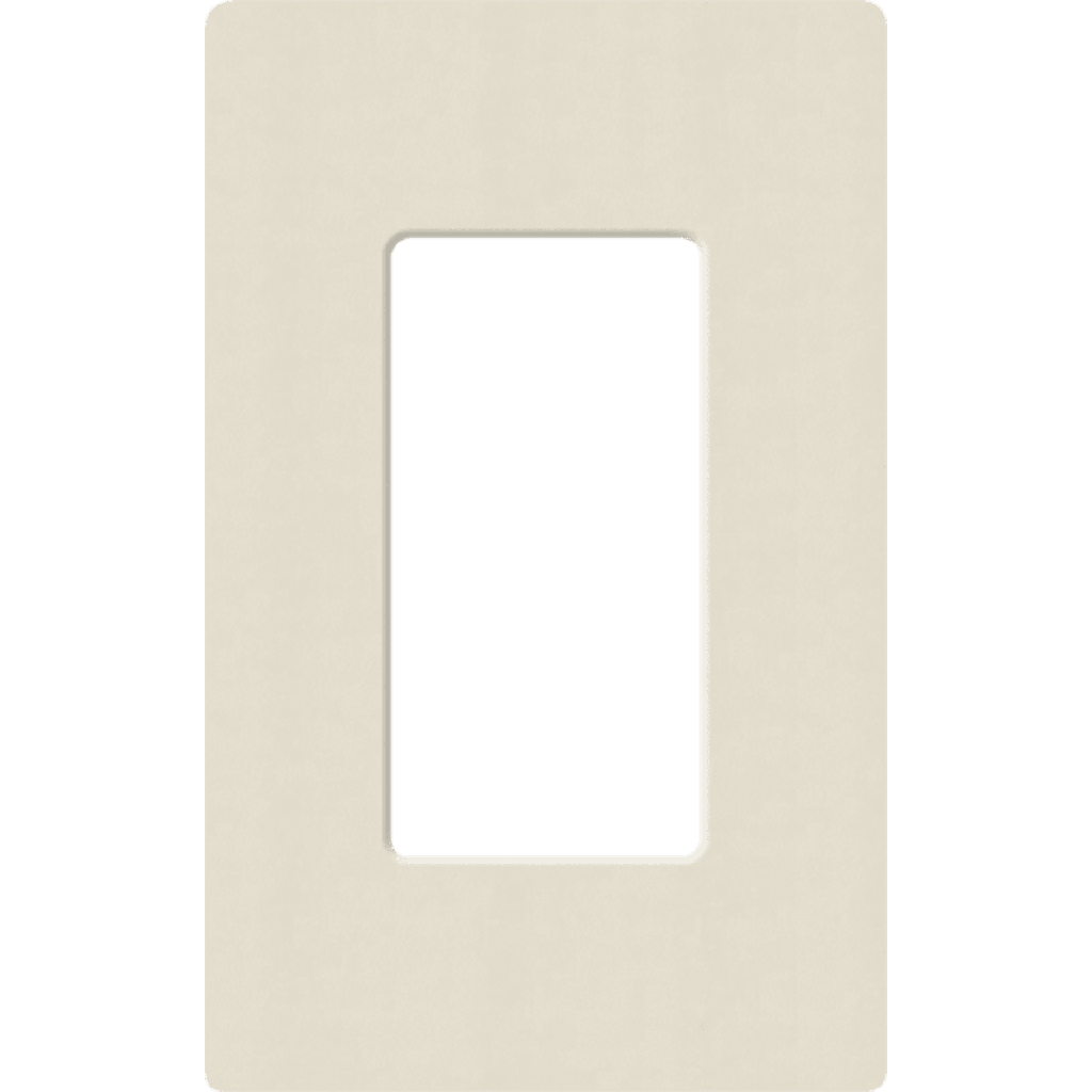 Placa de pared 1 espacio, para atenuador (dimmer), apagador ó control remoto inalámbrico LUTRON.