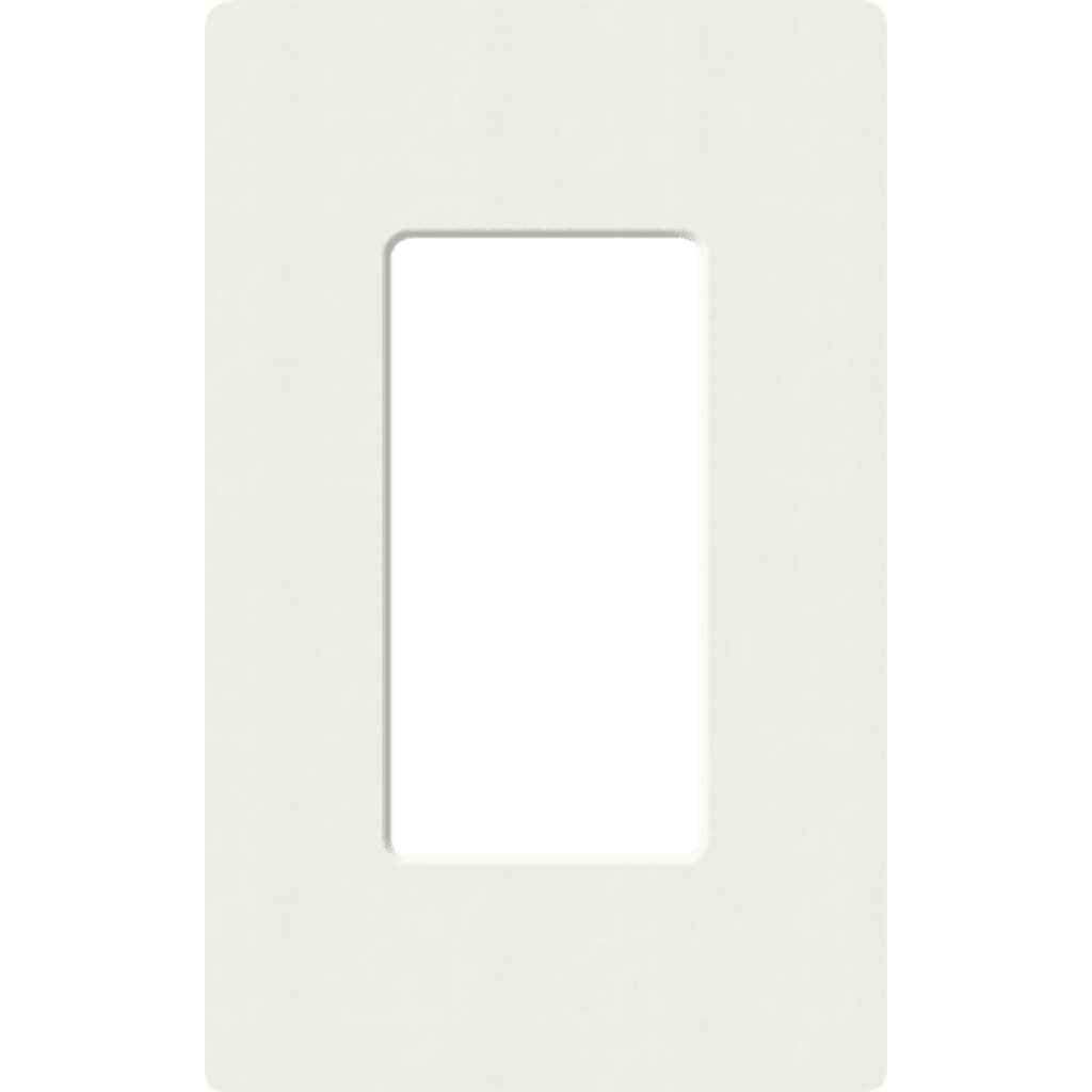 Placa de pared 1 espacio, para atenuador (dimmer), apagador ó control remoto inalámbrico LUTRON.