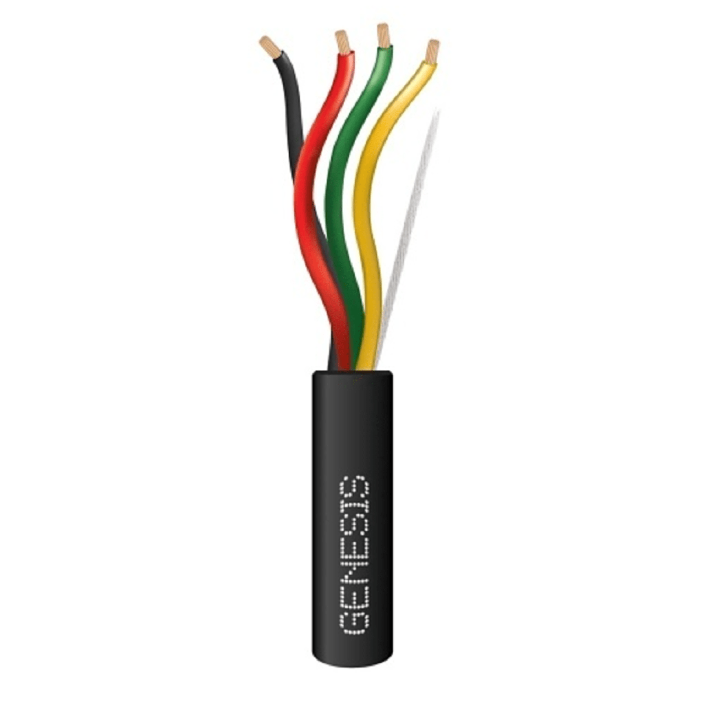 [4152-1008] Carrete de Cable de 305m / 4 x 16 AWG / Cable DIRECT BURIAL / Color Negro / Para uso en Intemperie / Uso en Aplicaciones en Sistemas de Detección de Incendio y Sistemas de Evacuación