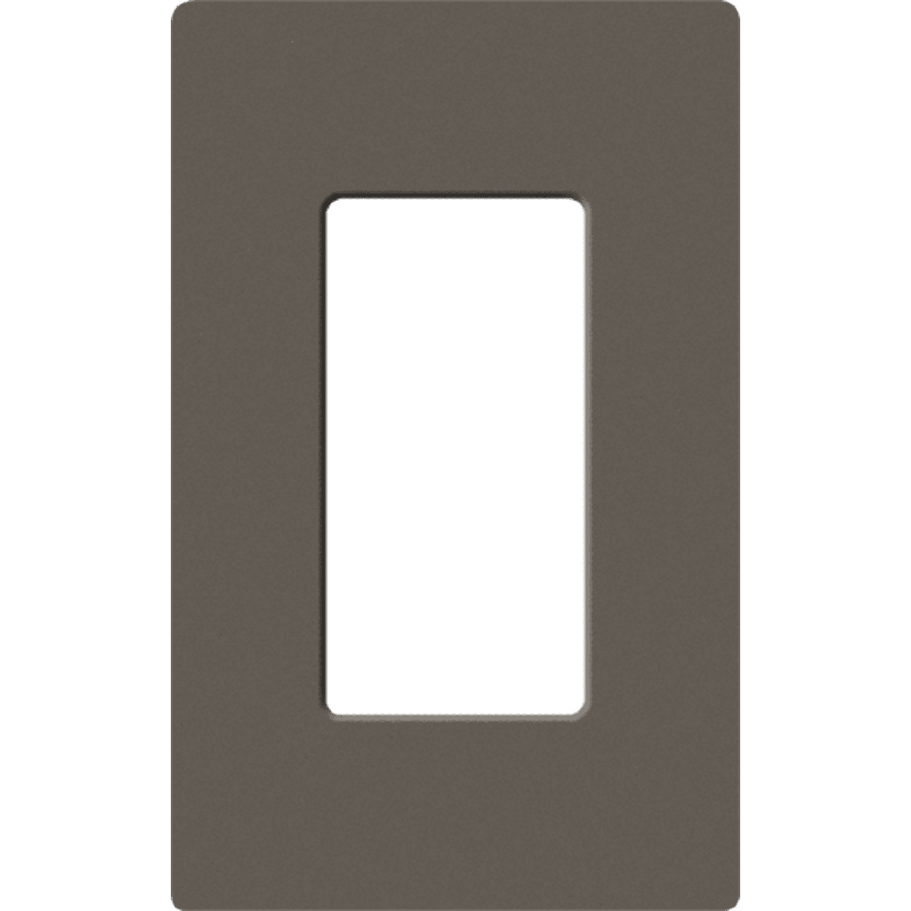 Placa de pared 1 espacio, para atenuador (dimmer), apagador ó control remoto inalámbrico LUTRON.