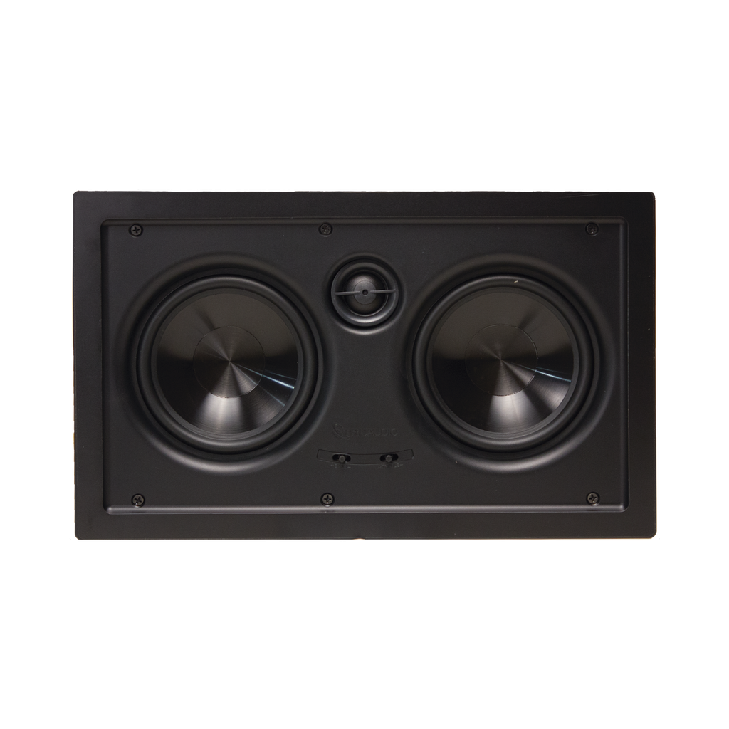altavoces de montaje en la pared | woofers dobles de 5in | tweeter de 1in | 100W | 8ohms