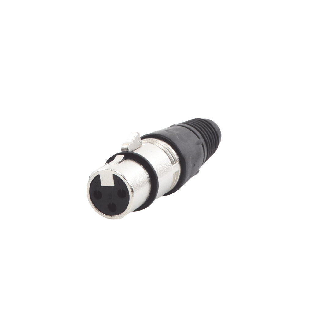 [EP-XLRF] EP-XLRF Conector XLR 3 Pines Hembra | Ideal para Conexiones de Micrófonos y Mezcladoras | Equipo de Audio Profesional