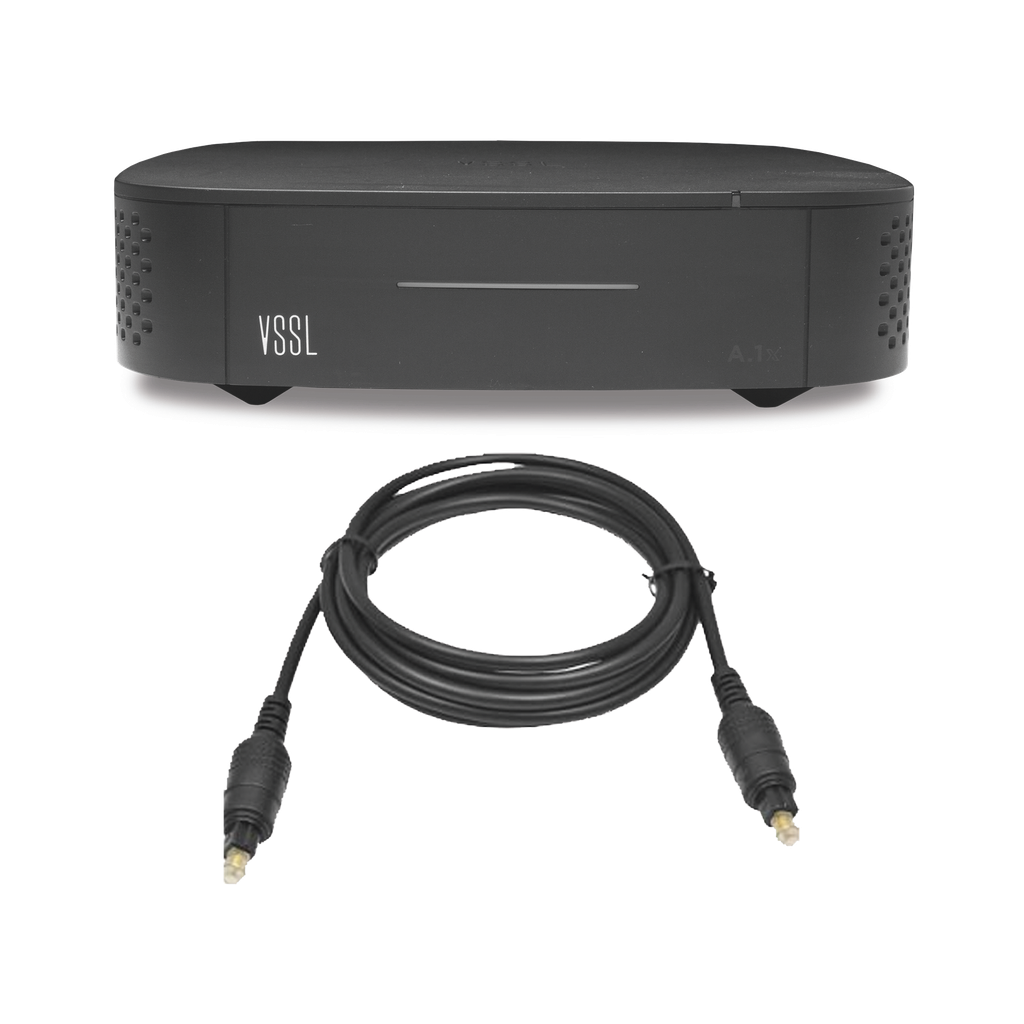 Amplificador una Zona de 2 Canales, 50 W por Canal, Con Cable TOSLINK Incluido, Transmisión por Chromecast, AirPlay, Alexa Cast, Spotify Connect