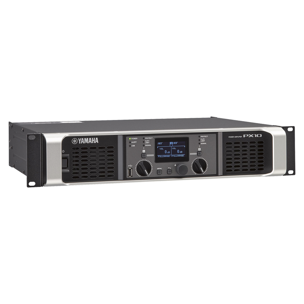 [PX10] PX10 Amplificador de audio Clase D | 1000 W x 2 a 8? | 1200 W x 2 a 4?. | Baja Impedancia | Procesamiento Inteligente