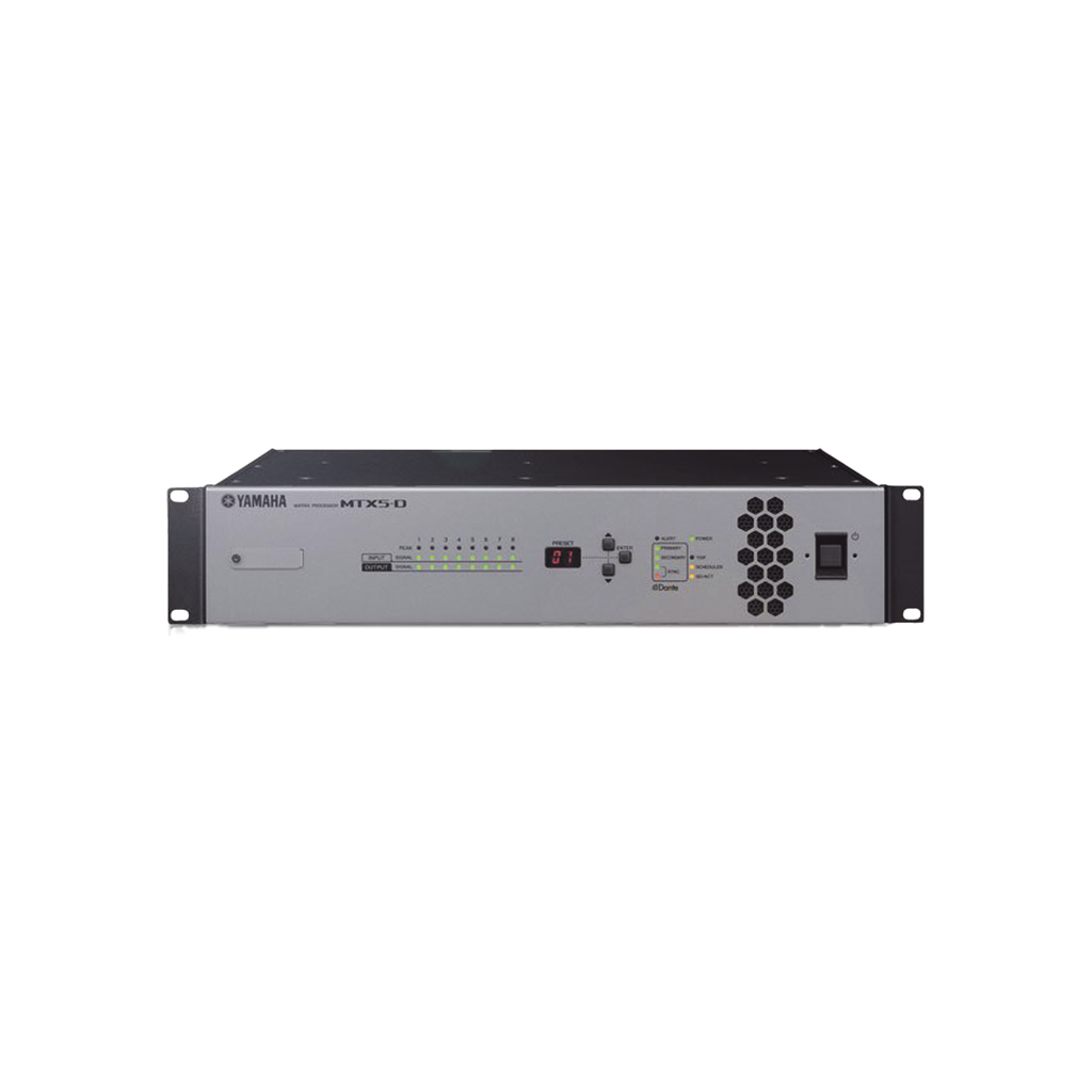 MTX5-D Procesador Matricial de Audio | DSP | 34 Entradas (entre digital y análogas)  x 16 Salidas | Ideal para Instalaciones Comerciales |  Interfaz Dante